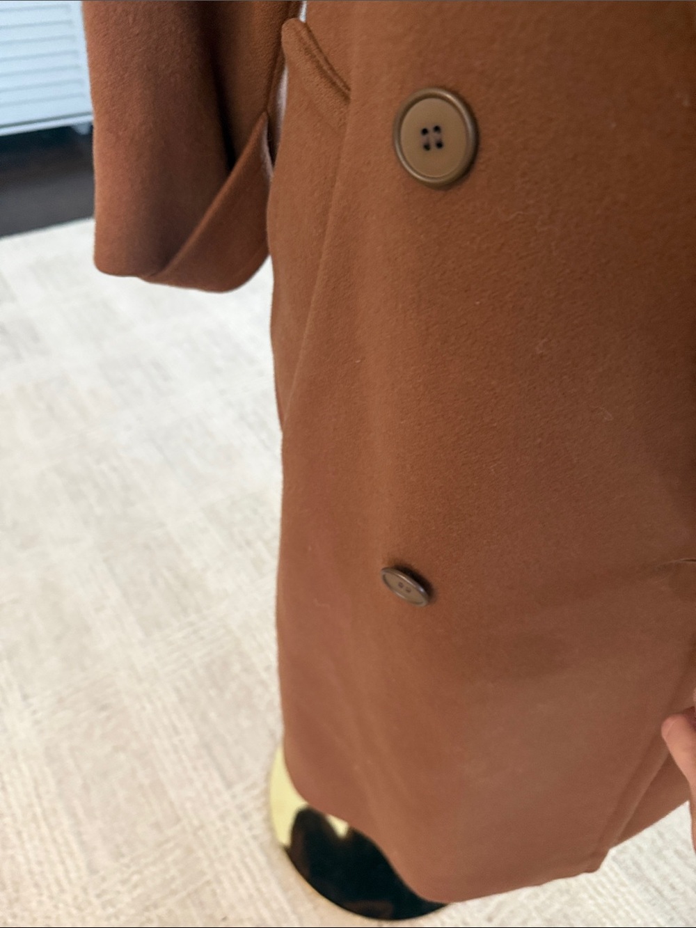 Calvin Klein Double-Breasted Trench Coat in Brown - Picture 3 of 4
